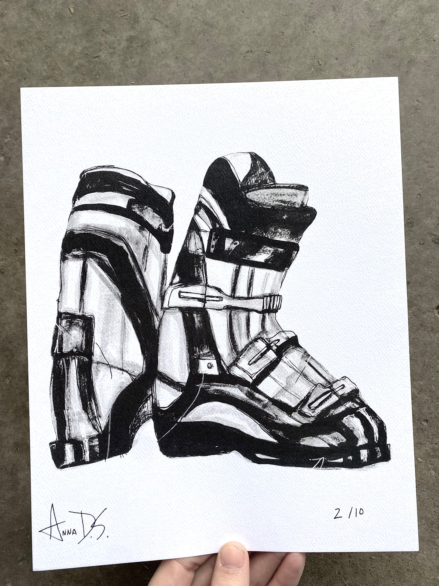Ski Boot Print