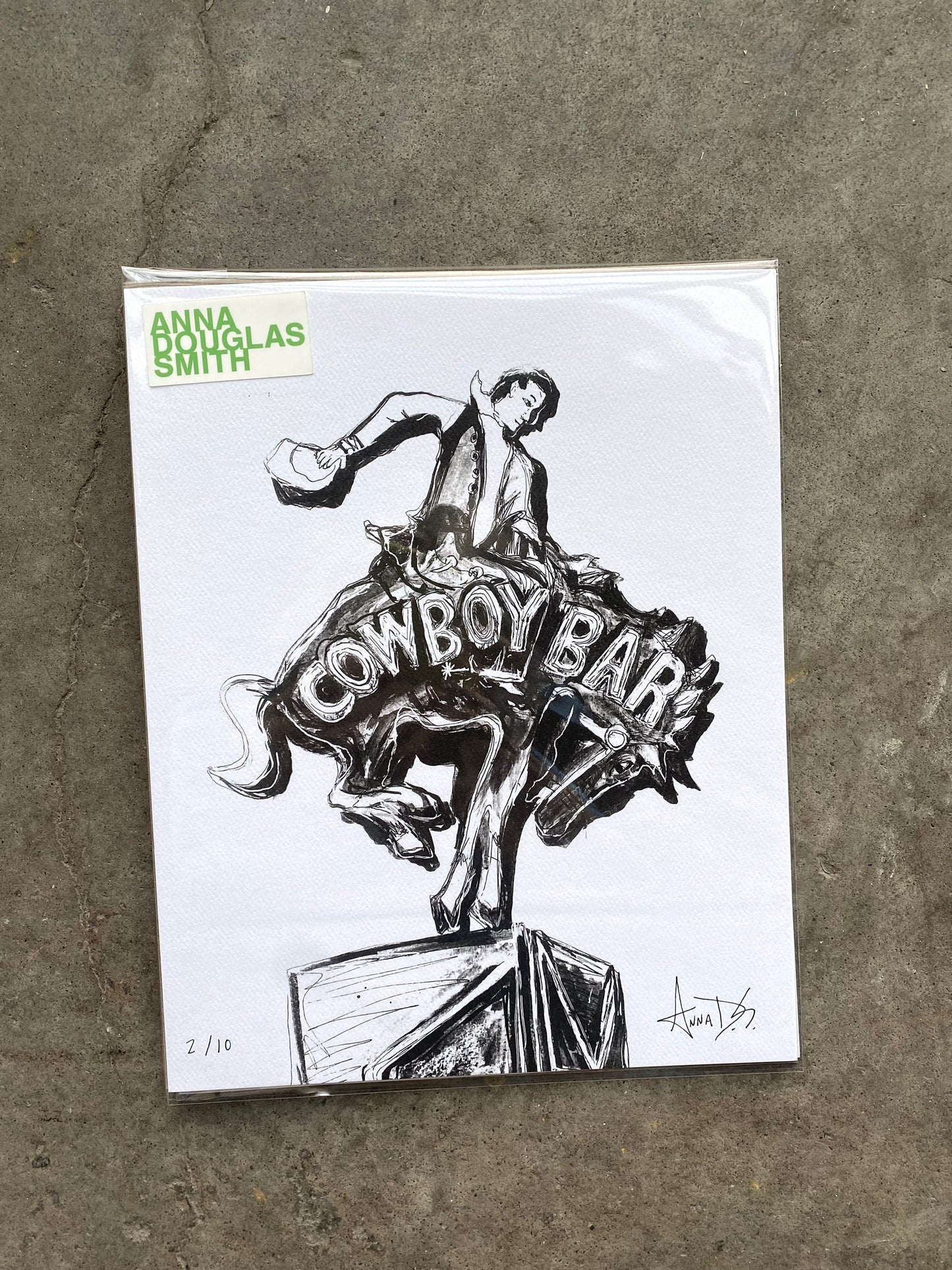 Cowboy Bar Print