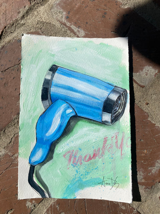 Blue Hairdryer