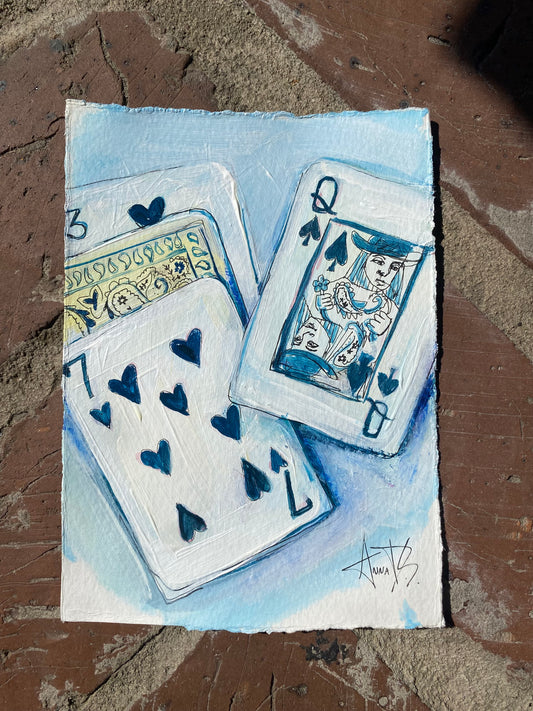 Blue Bandana Playing Cards